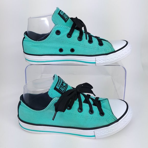 Converse Other - Converse Athletic Sneakers Junior Girls 3 All-Star Turquoise Lace Up Low Riders